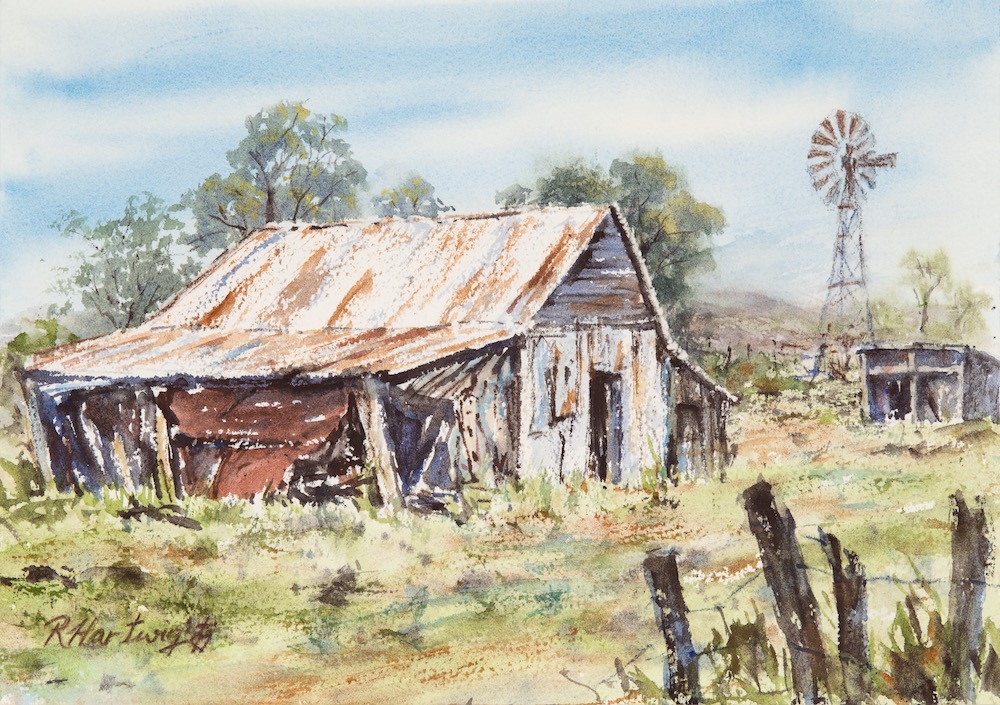 [EOT17A4] 'Country Farm Shed' - Print #17 (A4 Print)